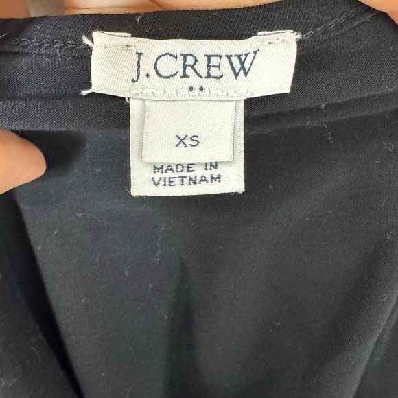 J.Crew Asymmetrical Ruffled Tank XS Black - Picture 3 of 4